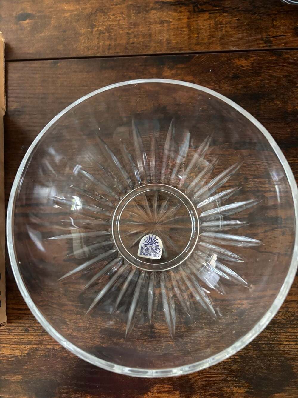 Princess House Highlights Lead Crystal Serving Bowl No. 861